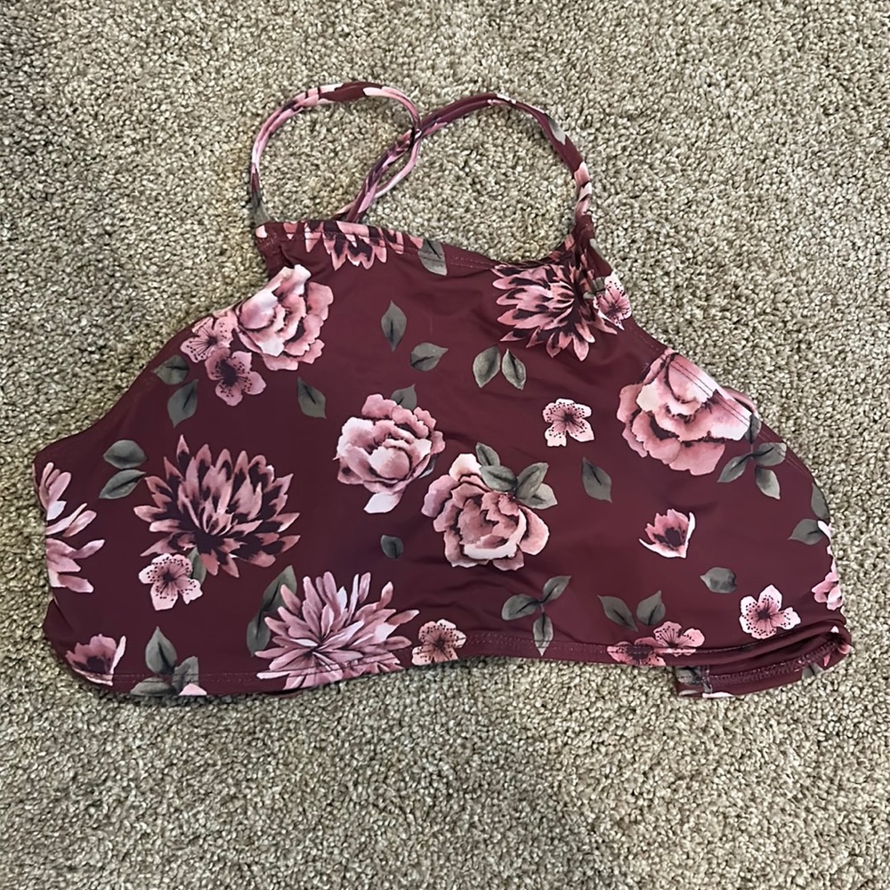Altrd state high neck floral bikini top